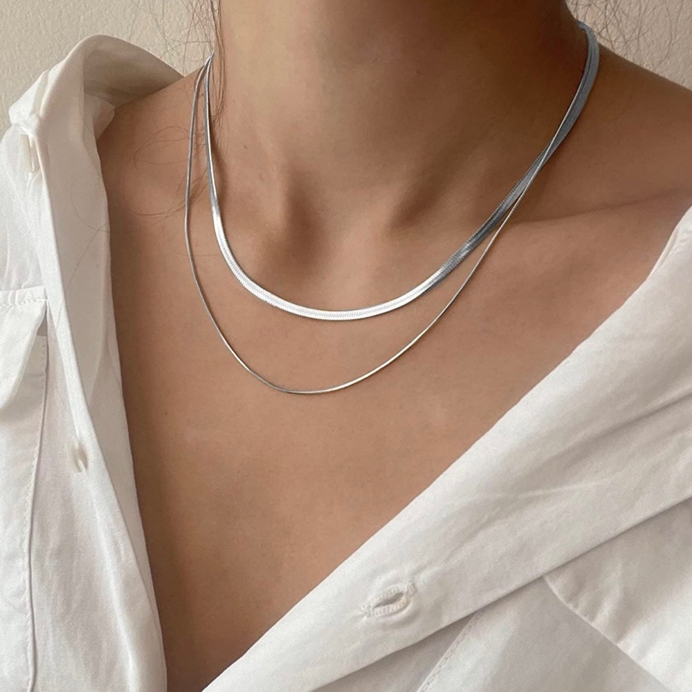 Silver Snake Chain Necklace
